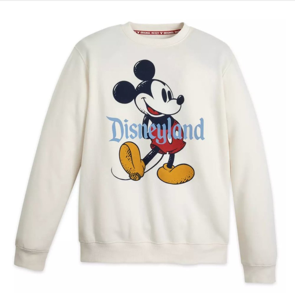 NWT Disneyland Original Mickey Mouse Classic Pullover Sweatshirt Extra Large